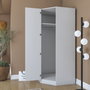 Hanah Home Armario Blanco con Estanterías